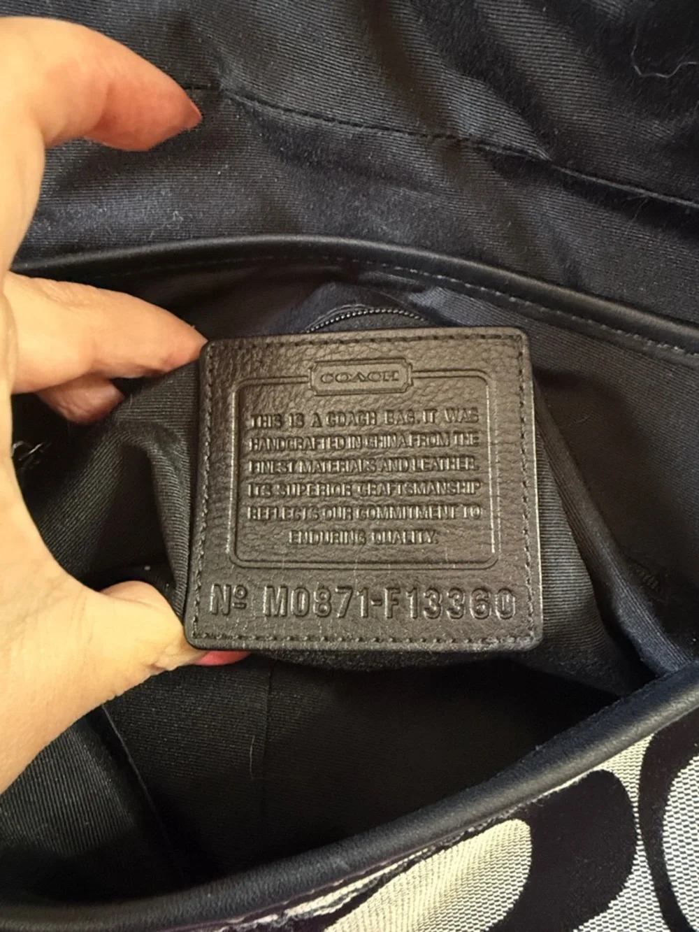 Coach Signature Leather and Canvas Flap Duffle Bag - Picture 4 of 17